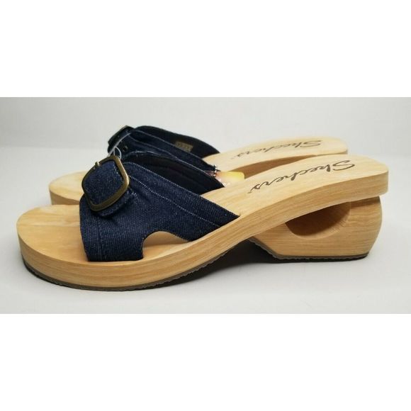 skechers denim sandals